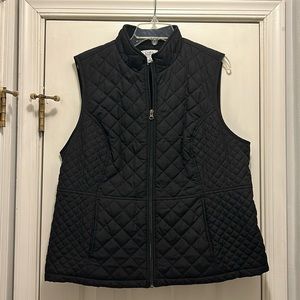 Croft & Barrow Black Vest